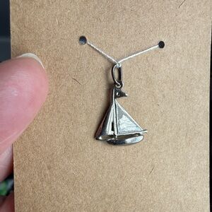 Sailboat Charm Pendant -vintage